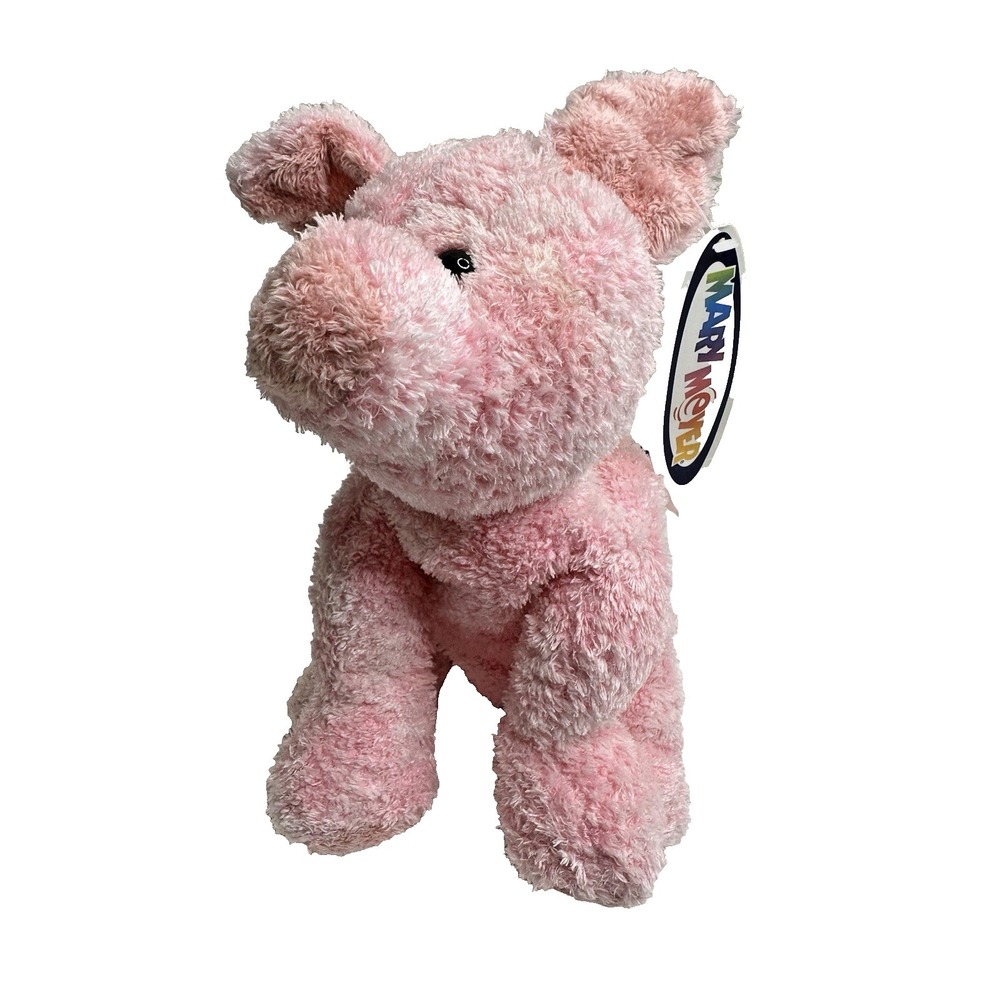 New Mary Meyer SWEET RASCALS Pink PIG 9" Plush Stuffed Animal Lovey Toy Bean Bag